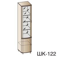 Шкаф многоцелевой Валерия ШК-122 дуб беленый/сиреневый (арт.7373)